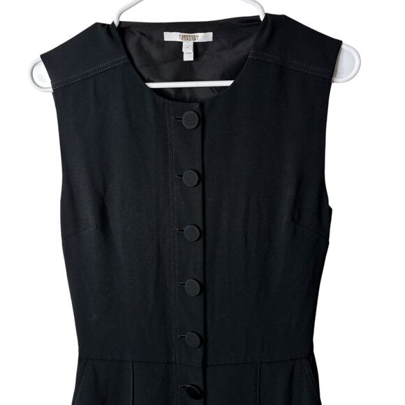 Derek Lam Black Jumpsuit Cut-Out Back Satin Hemline Evening Wear Size 4 and 6 - Picture 2 of 14